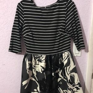 Stripping in Floral Dress